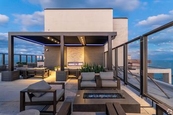 Rooftop at night
